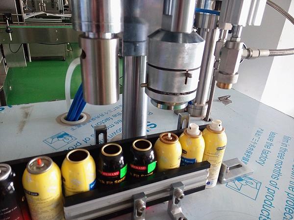 Semi Automatic Aerosol Filling Machine