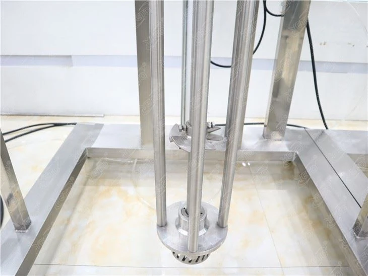 7.5kw Stainless Steel 316L Movable Electric Lifting Homogenizer with Disperser for BB Cream